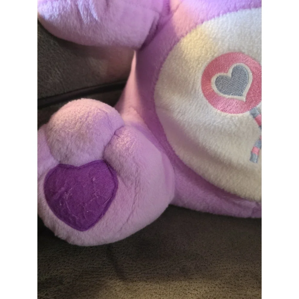 Nanco Care Bears Sitting Share Bear Stuff Toy Purple Lollipop Teddy 15
